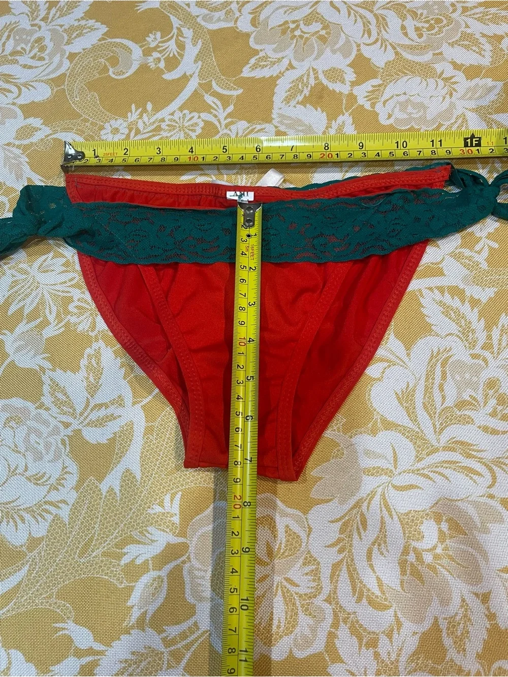 Red & Green Lace Halter Bikini Set - Women Intimates & Sleepwear